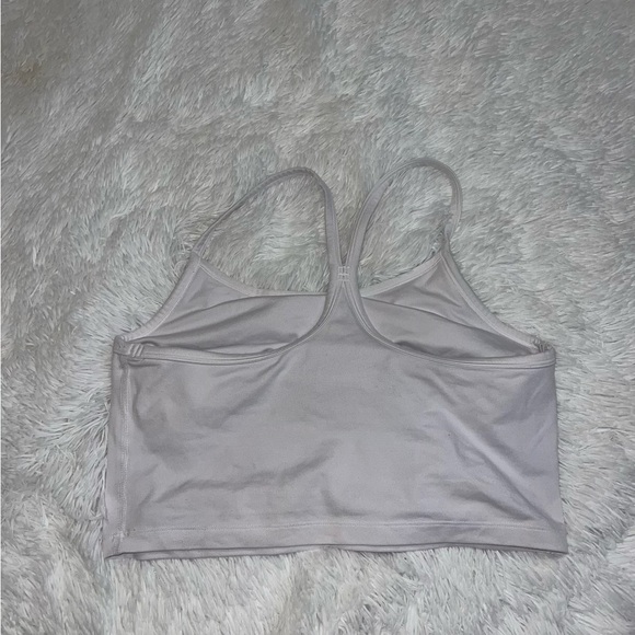 Aerie Offline White Razor Back Cropped Tank size Large - Picture 4 of 4